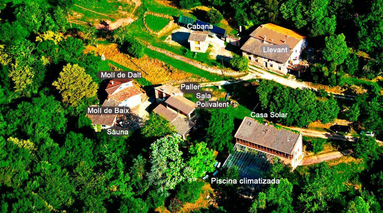 La Cabana Del Moli De La Plana Riudaura Exterior foto